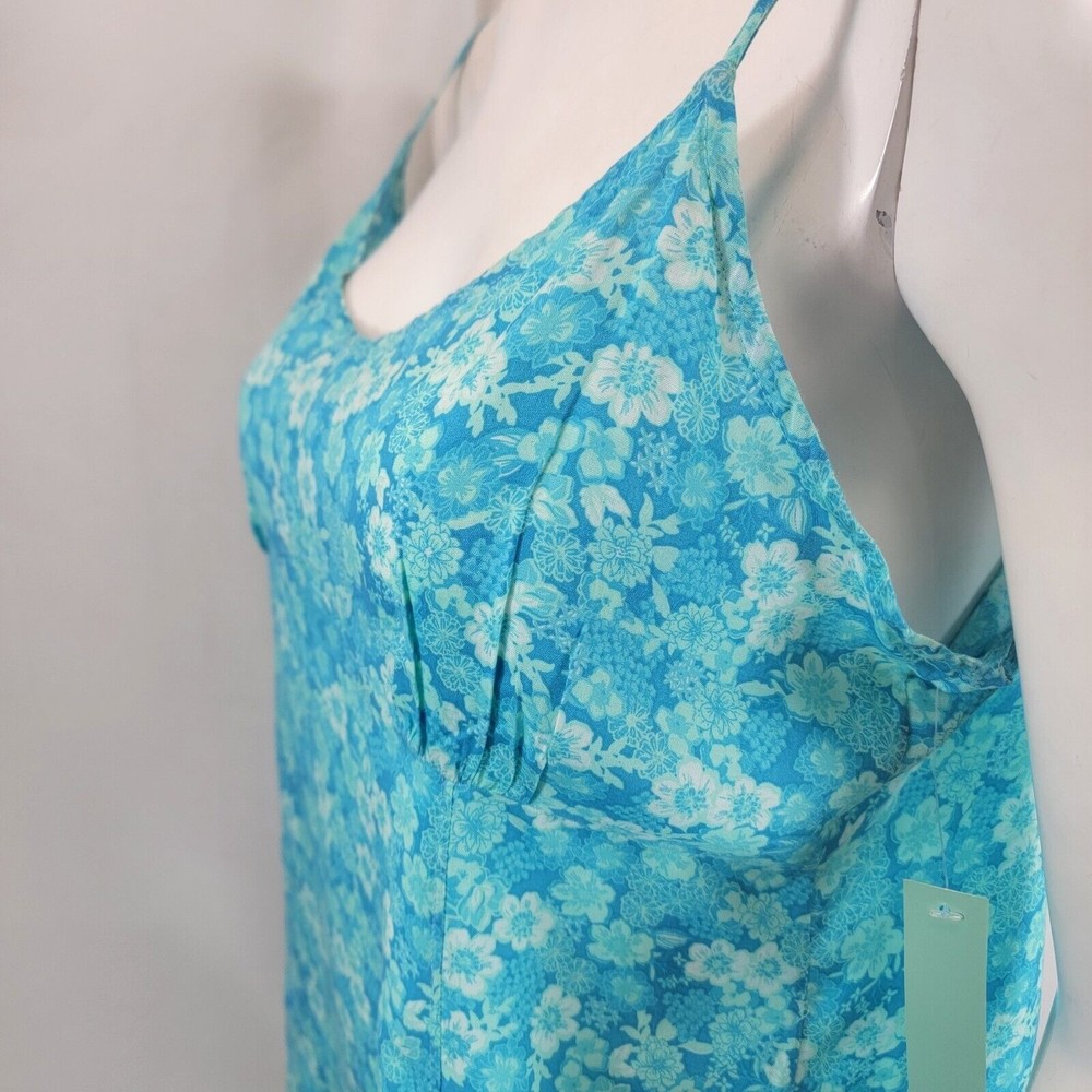 ABOUND Mini Floral Sleeveless Dress Medium in Blue Horizon Tarry Color - Picture 7 of 7